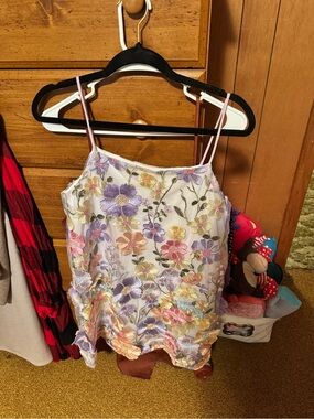 Floral Embroidered mini dress